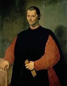 Porträtt av Niccolo Machiavelli (1469-1527)